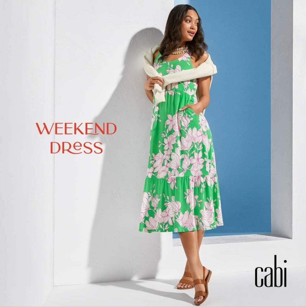 NWT CABI 6217 Weekend dress Exotic print